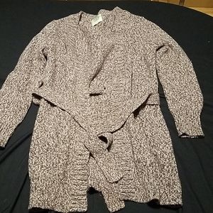 Old Navy cardigan with tie.